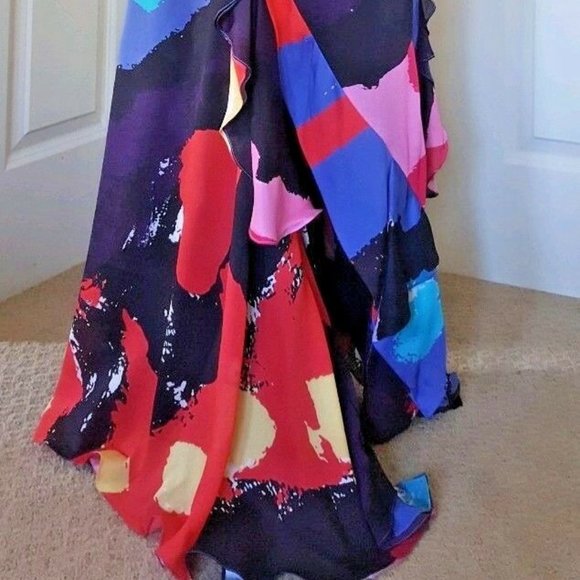 ◇$8,900 OSCAR DE LA RENTA SPECTACULAR SPANISH SILK GOWN DRESS RUNWAY US S - Picture 9 of 16